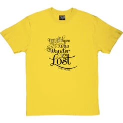Not All Those Who Wander Are Lost T-Shirt -Tshirt Store not all those who wander tshirt 1 yellowtshirt