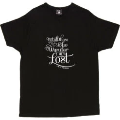 Not All Those Who Wander Are Lost T-Shirt -Tshirt Store not all those who wander tshirt 2 black mens v neck tshirt