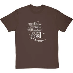 Not All Those Who Wander Are Lost T-Shirt -Tshirt Store not all those who wander tshirt 2 hazelnuttshirt