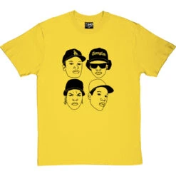 NWA Faces T-Shirt -Tshirt Store nwa faces tshirt yellowtshirt