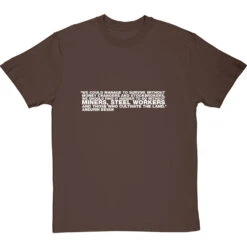 Aneurin Bevan "Money Changers And Stockbrokers" Quote T-Shirt -Tshirt Store nye bevan stockbrokers tshirt 2 hazelnuttshirt