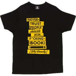 Billy Connolly "One Book" Quote T-Shirt -Tshirt Store one book tshirt 6 black mens v neck tshirt
