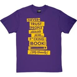 Billy Connolly "One Book" Quote T-Shirt -Tshirt Store one book tshirt 6 purpletshirt