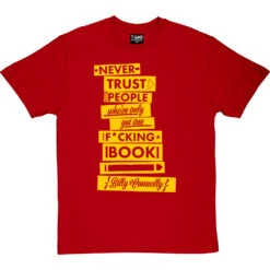 Billy Connolly "One Book" Quote T-Shirt -Tshirt Store one book tshirt 6 redtshirt