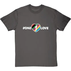 One Love Armband T-Shirt -Tshirt Store one love armband tshirt 178 charcoaltshirt