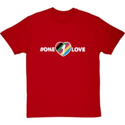 One Love Armband T-Shirt -Tshirt Store one love armband tshirt 178 redtshirt