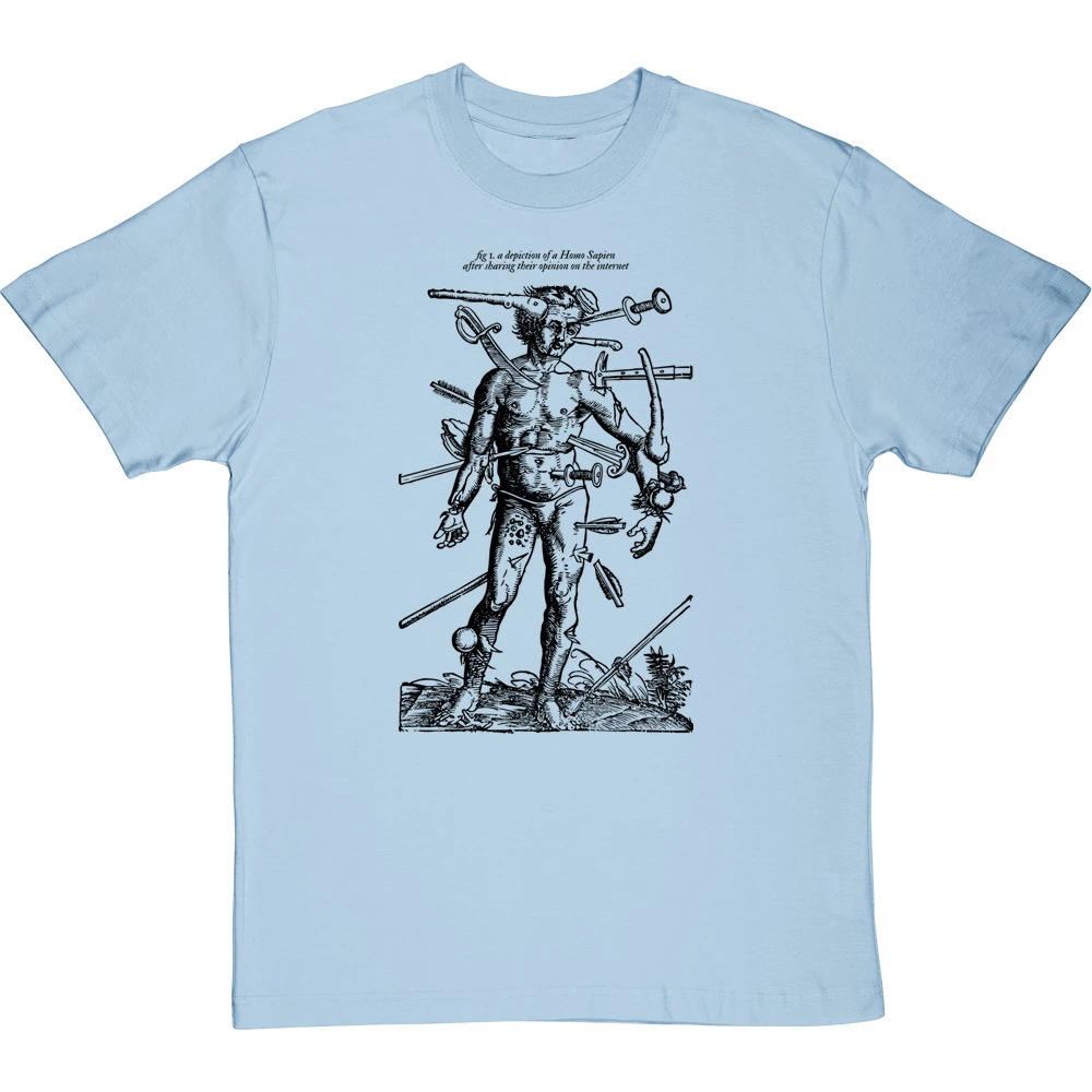 A Depiction Of A Homo Sapien After Sharing Their Opinion On The Internet T-Shirt 19 A Depiction Of A Homo Sapien After Sharing Their Opinion On The Internet T-Shirt - Image 19