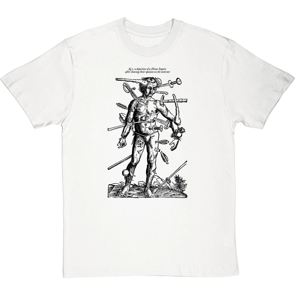 A Depiction Of A Homo Sapien After Sharing Their Opinion On The Internet T-Shirt 15 A Depiction Of A Homo Sapien After Sharing Their Opinion On The Internet T-Shirt - Image 15