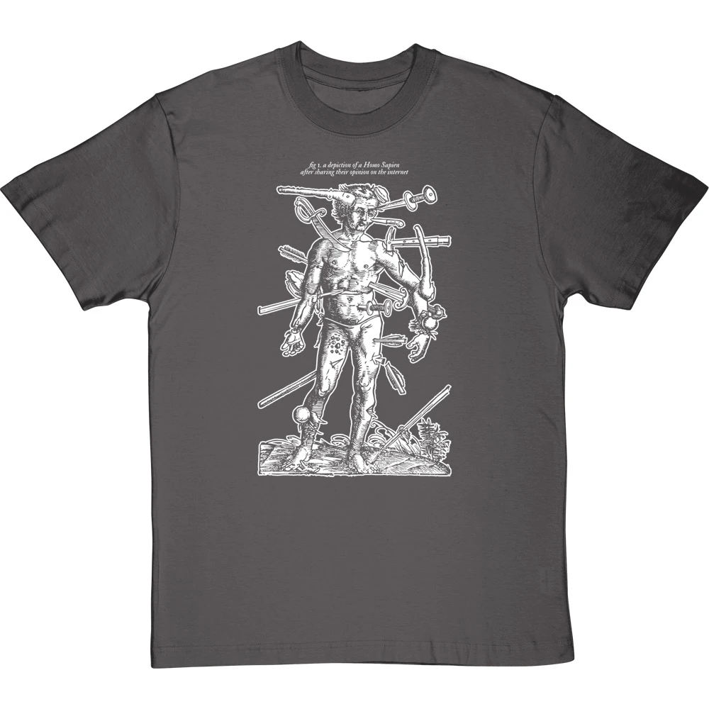 A Depiction Of A Homo Sapien After Sharing Their Opinion On The Internet T-Shirt 3 A Depiction Of A Homo Sapien After Sharing Their Opinion On The Internet T-Shirt - Image 3