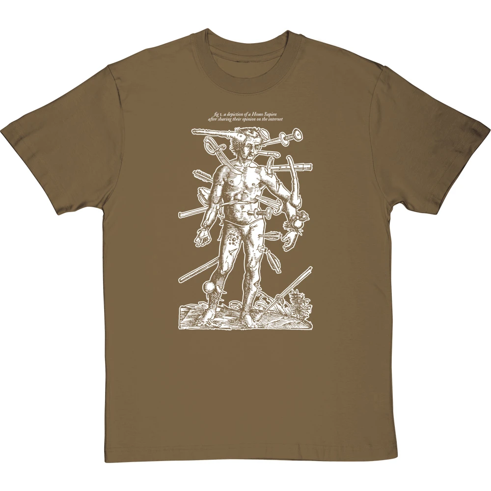 A Depiction Of A Homo Sapien After Sharing Their Opinion On The Internet T-Shirt 6 A Depiction Of A Homo Sapien After Sharing Their Opinion On The Internet T-Shirt - Image 6