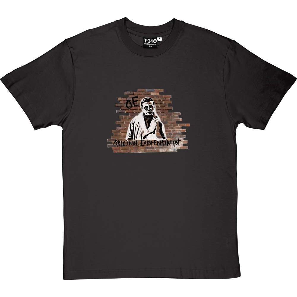 Jean-Paul Sartre: Original Existentialist T-Shirt 13 Jean-Paul Sartre: Original Existentialist T-Shirt - Image 13