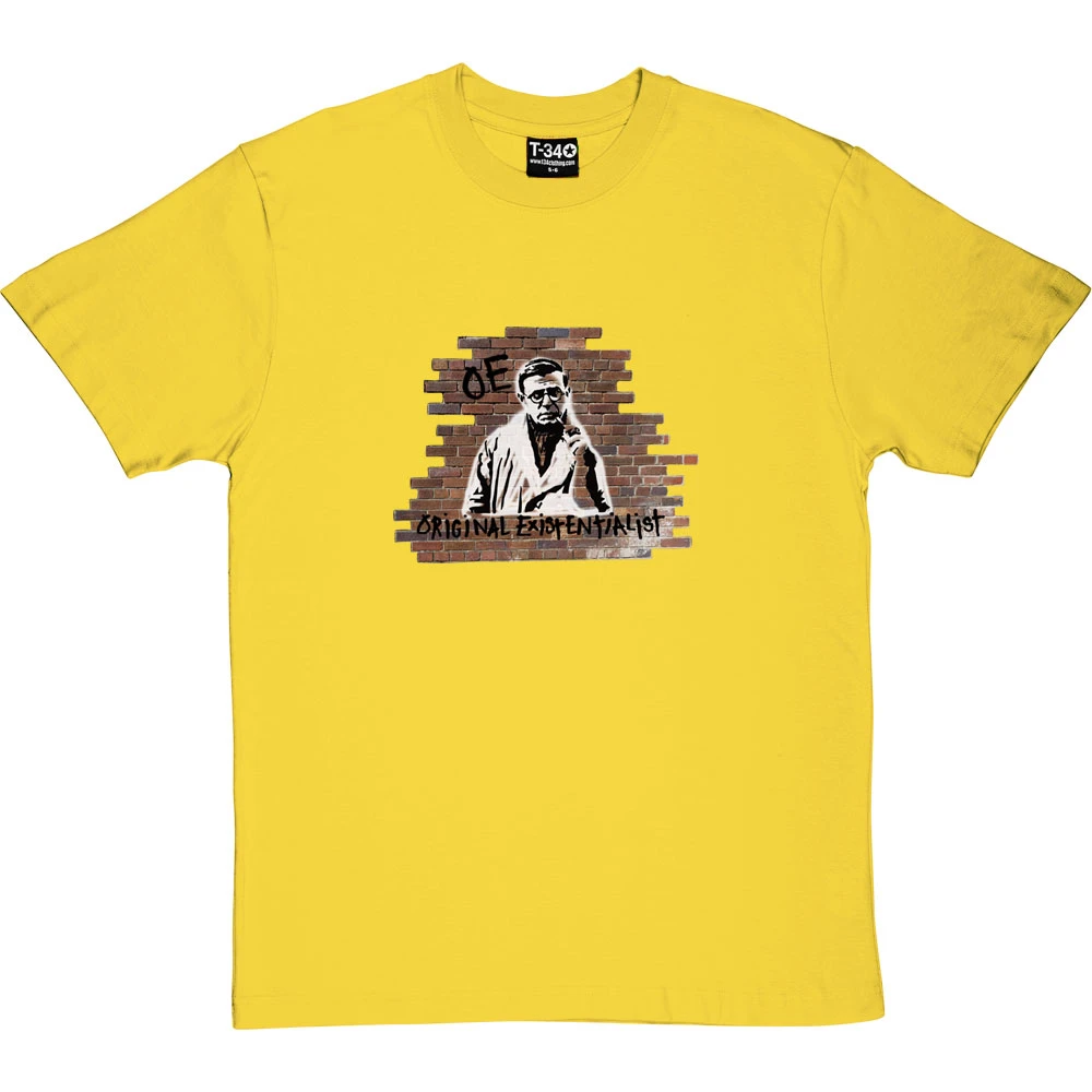Jean-Paul Sartre: Original Existentialist T-Shirt 2 Jean-Paul Sartre: Original Existentialist T-Shirt - Image 2