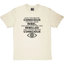 George Orwell "Conscious" Quote T-Shirt -Tshirt Store orwell conscious tshirt 1 naturaltshirt