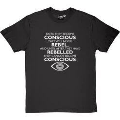 George Orwell "Conscious" Quote T-Shirt -Tshirt Store orwell conscious tshirt 2 charcoaltshirt