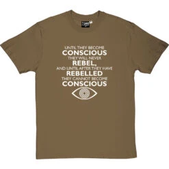 George Orwell "Conscious" Quote T-Shirt -Tshirt Store orwell conscious tshirt 2 olivetshirt