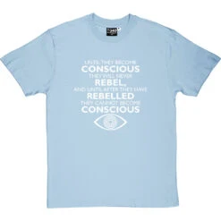 George Orwell "Conscious" Quote T-Shirt -Tshirt Store orwell conscious tshirt 2 skybluetshirt