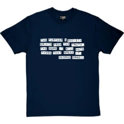 George Orwell "Truth" Quote T-Shirt -Tshirt Store orwell truth quote tshirt 2 navybluetshirt