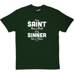 Oscar Wilde "Saint And Sinner" Quote T-Shirt -Tshirt Store oscar wilde saint tshirt 2 bottlegreentshirt