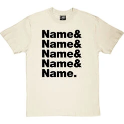 Personalised Line-Up T-Shirt -Tshirt Store personalised line up tshirt 1 naturaltshirt