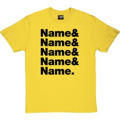 Personalised Line-Up T-Shirt