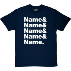 Personalised Line-Up T-Shirt -Tshirt Store personalised line up tshirt 2 navybluetshirt