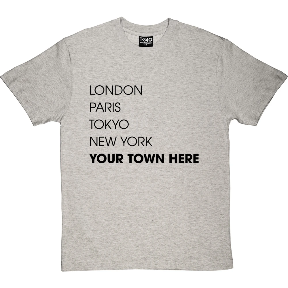 Personalised London, Paris, Tokyo, New York T-Shirt 14 Personalised London, Paris, Tokyo, New York T-Shirt - Image 14
