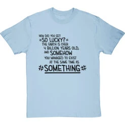 You Exist At The Same Time As Personalised T-Shirt -Tshirt Store personalised you exist at the same time as tshirt 1 skybluetshirt