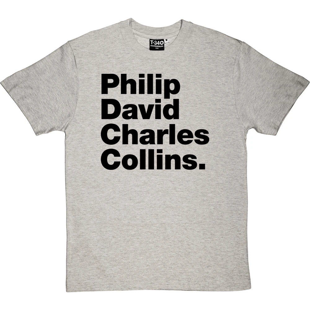 Philip David Charles Collins T-Shirt 2 Philip David Charles Collins T-Shirt - Image 2