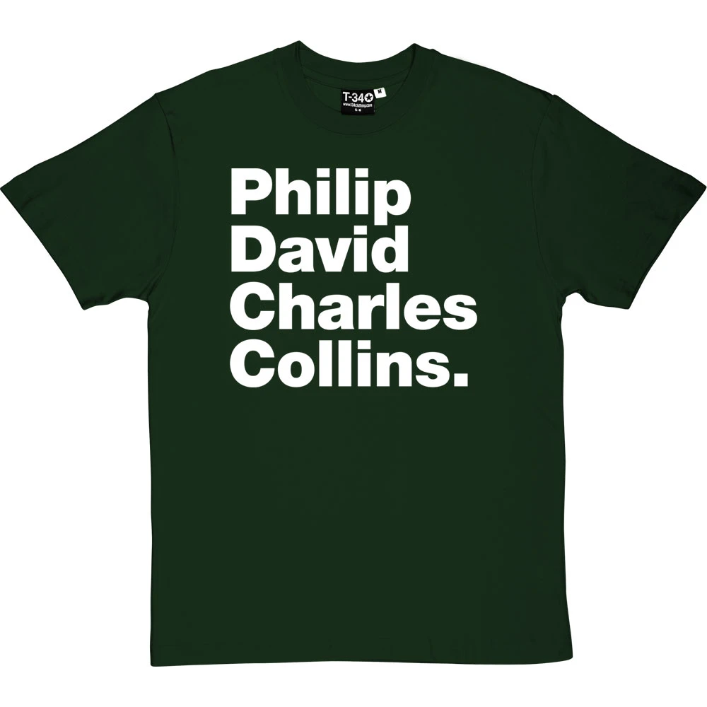 Philip David Charles Collins T-Shirt 1 Philip David Charles Collins T-Shirt