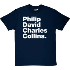 Philip David Charles Collins T-Shirt 23 Philip David Charles Collins T-Shirt -Tshirt Store philip david charles collins tshirt 2 navybluetshirt