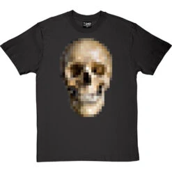 Pixelated Skull T-Shirt -Tshirt Store pixel skull tshirt charcoaltshirt