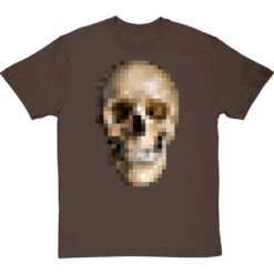 Pixelated Skull T-Shirt -Tshirt Store pixel skull tshirt hazelnuttshirt