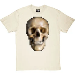 Pixelated Skull T-Shirt -Tshirt Store pixel skull tshirt naturaltshirt