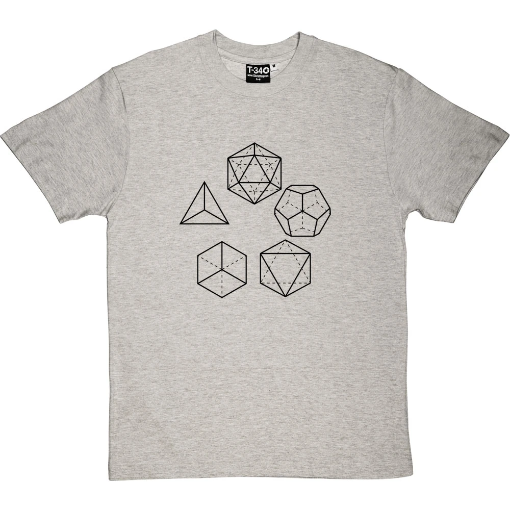 Platonic Solids T-Shirt 6 Platonic Solids T-Shirt - Image 6