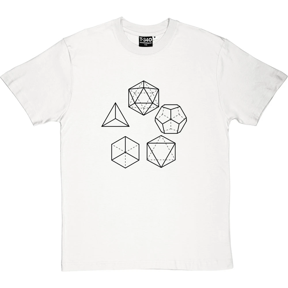 Platonic Solids T-Shirt 4 Platonic Solids T-Shirt - Image 4