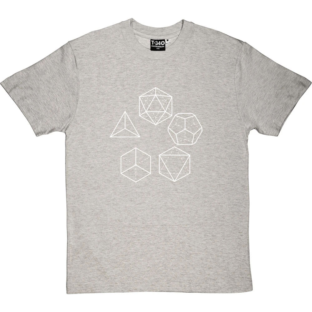 Platonic Solids T-Shirt 1 Platonic Solids T-Shirt