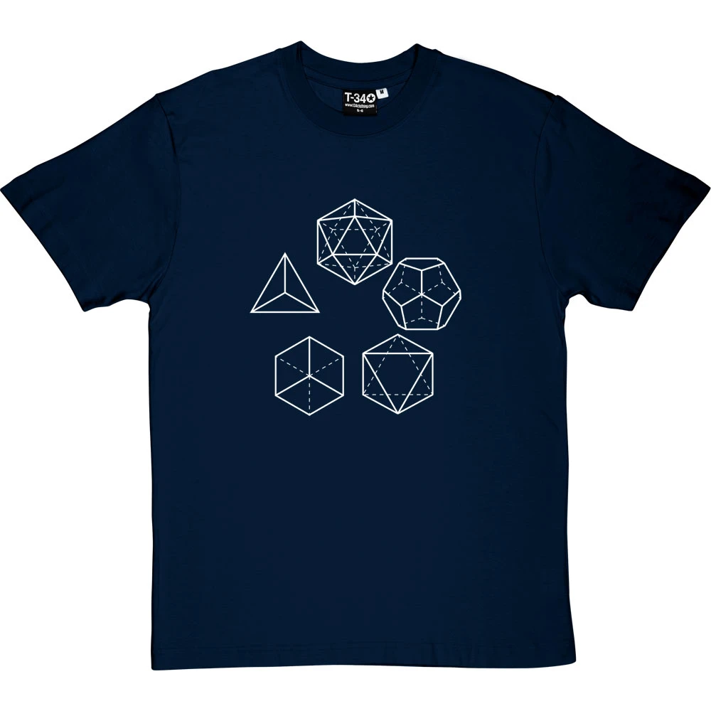 Platonic Solids T-Shirt 17 Platonic Solids T-Shirt - Image 17