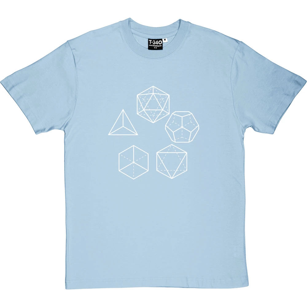 Platonic Solids T-Shirt 2 Platonic Solids T-Shirt - Image 2
