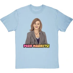 Pork Markets T-Shirt -Tshirt Store pork markets tshirt skybluetshirt