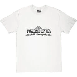Powered By Tea T-Shirt -Tshirt Store powered by tea tshirt 1 whitetshirt