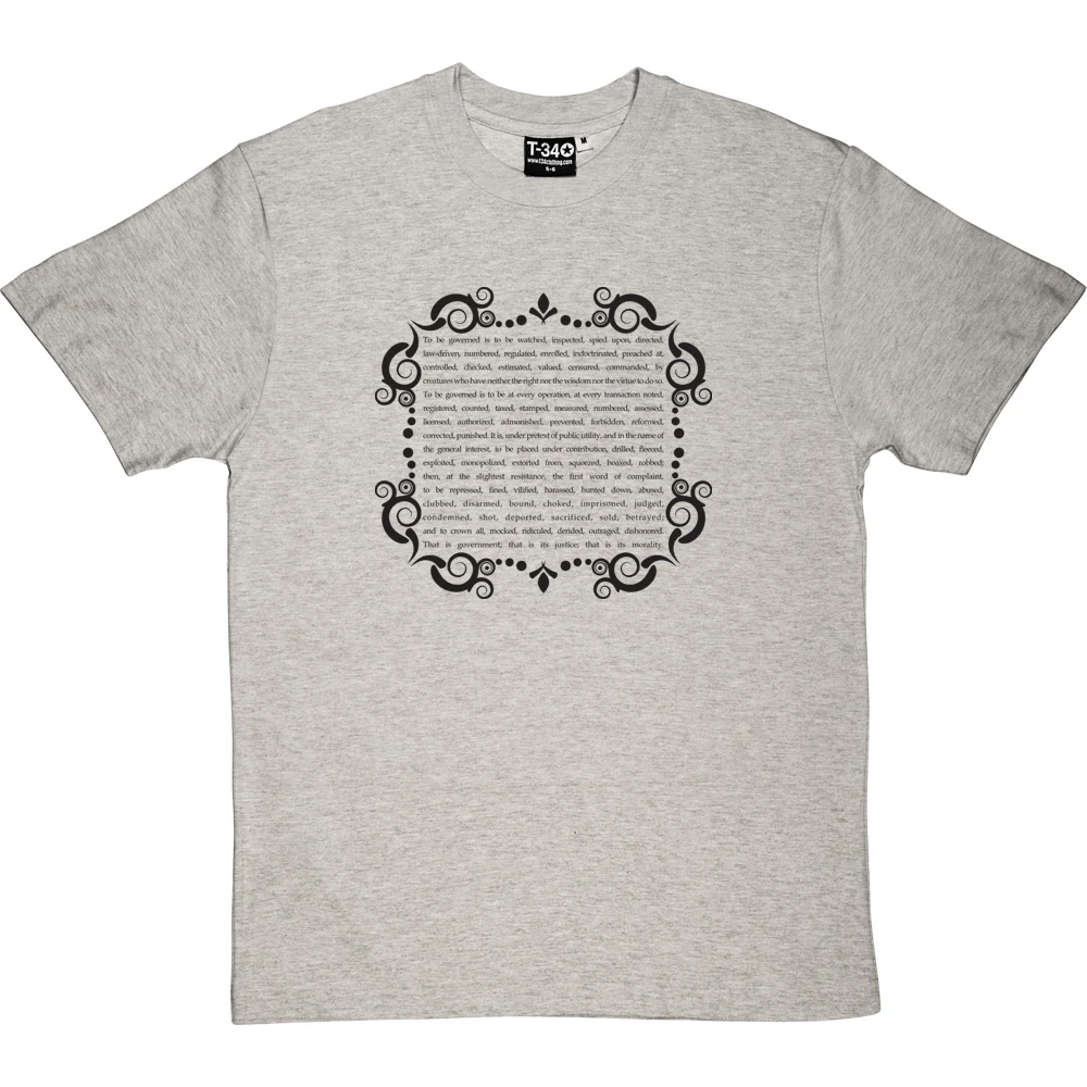 Pierre-Joseph Proudhon "To Be Governed" T-Shirt 6 Pierre-Joseph Proudhon "To Be Governed" T-Shirt - Image 6