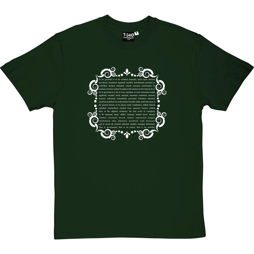 Pierre-Joseph Proudhon "To Be Governed" T-Shirt 18 Pierre-Joseph Proudhon "To Be Governed" T-Shirt - Image 18