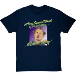 Vyvyan Basterd: "Psychology And Extreme Violence" T-Shirt -Tshirt Store psychology and extreme violence tshirt navybluetshirt