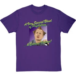 Vyvyan Basterd: "Psychology And Extreme Violence" T-Shirt -Tshirt Store psychology and extreme violence tshirt purpletshirt