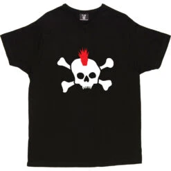 Punk Skull T-Shirt -Tshirt Store punk skull tshirt black mens v neck tshirt