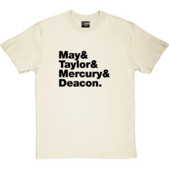 Queen Line-Up T-Shirt -Tshirt Store queen tshirt 1 naturaltshirt