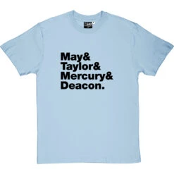 Queen Line-Up T-Shirt -Tshirt Store queen tshirt 1 skybluetshirt