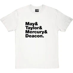 Queen Line-Up T-Shirt -Tshirt Store queen tshirt 1 whitetshirt