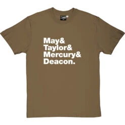 Queen Line-Up T-Shirt -Tshirt Store queen tshirt 2 olivetshirt