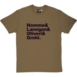 Queens Of The Stone Age Line-Up T-Shirt -Tshirt Store queens of the stone age line up tshirt 1 olivetshirt